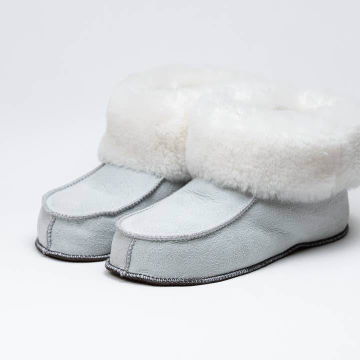 Pantofole in pelle di pecora Grisou per la vendita all'ingrosso da parte di Peaux&Pantoufles