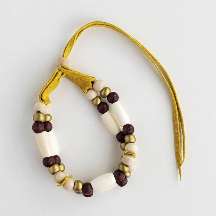 2-trådig Mahognyarmband för wholesale av Monague Indigenous Crafts & Gifts