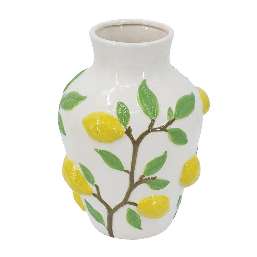 A&B Home Group Inc. - Wholesale Vase - 9x9x12.5" Lemon Vase 2EA/CTN0