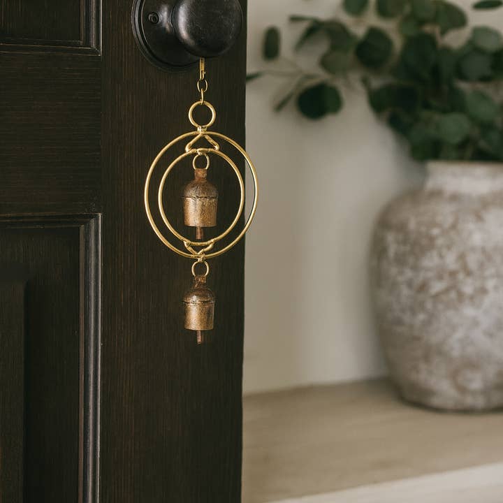 Matr Boomie Fair Trade - Wholesale Wind chime - Ushas Dawn Short Rustic Bell Wind Chime - Handmade2