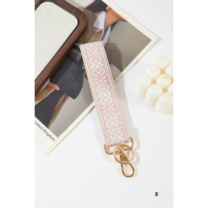 Vanilla Monkey - Wholesale Keychain - Unisex - Jacquard Weave Wristlet Keychains9