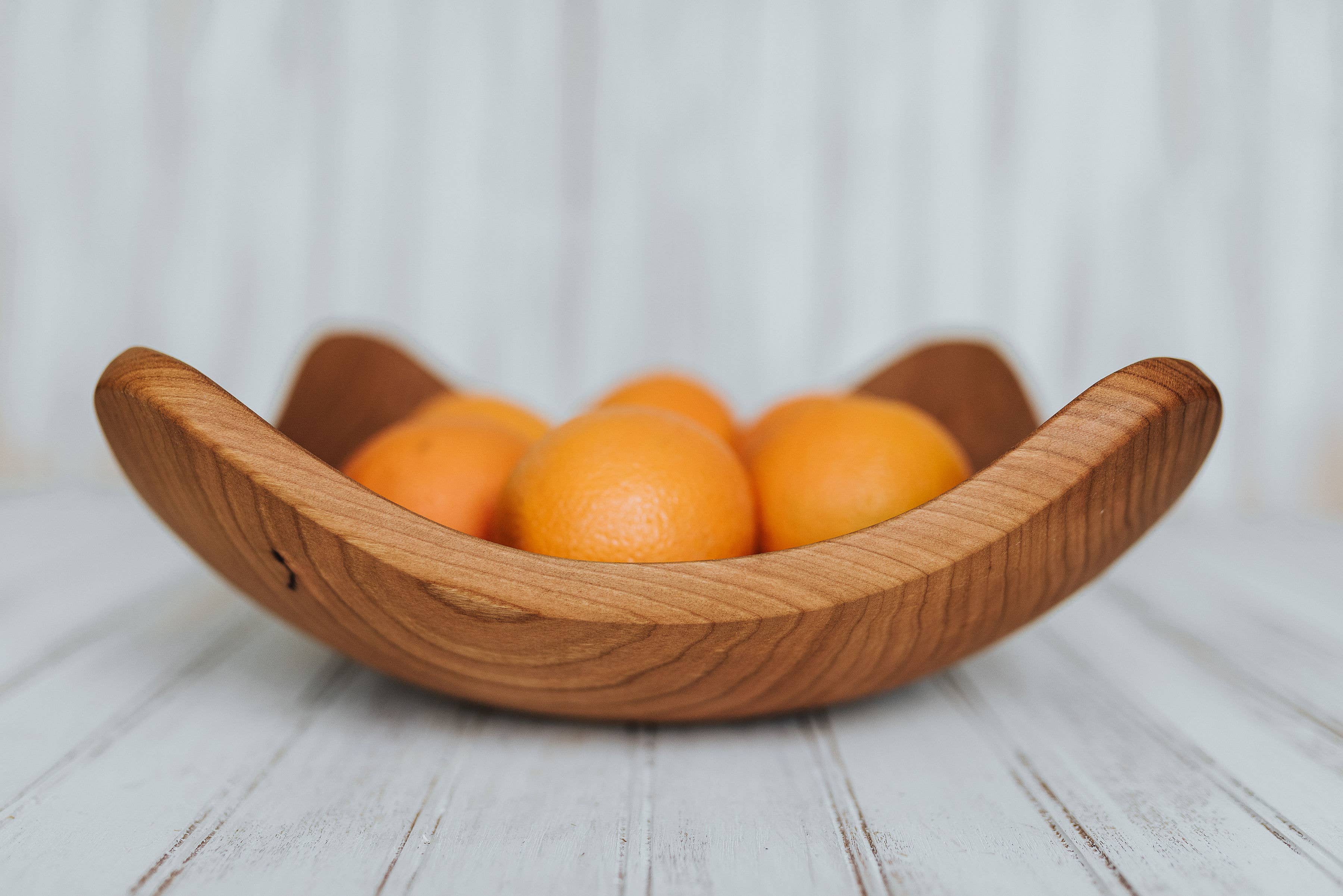 Holland Bowl Mill - Wholesale Decorative Plate/Dish/Bowl - Four Corner Collection - 15" Cherry Bowl Bee's Oil Finish2