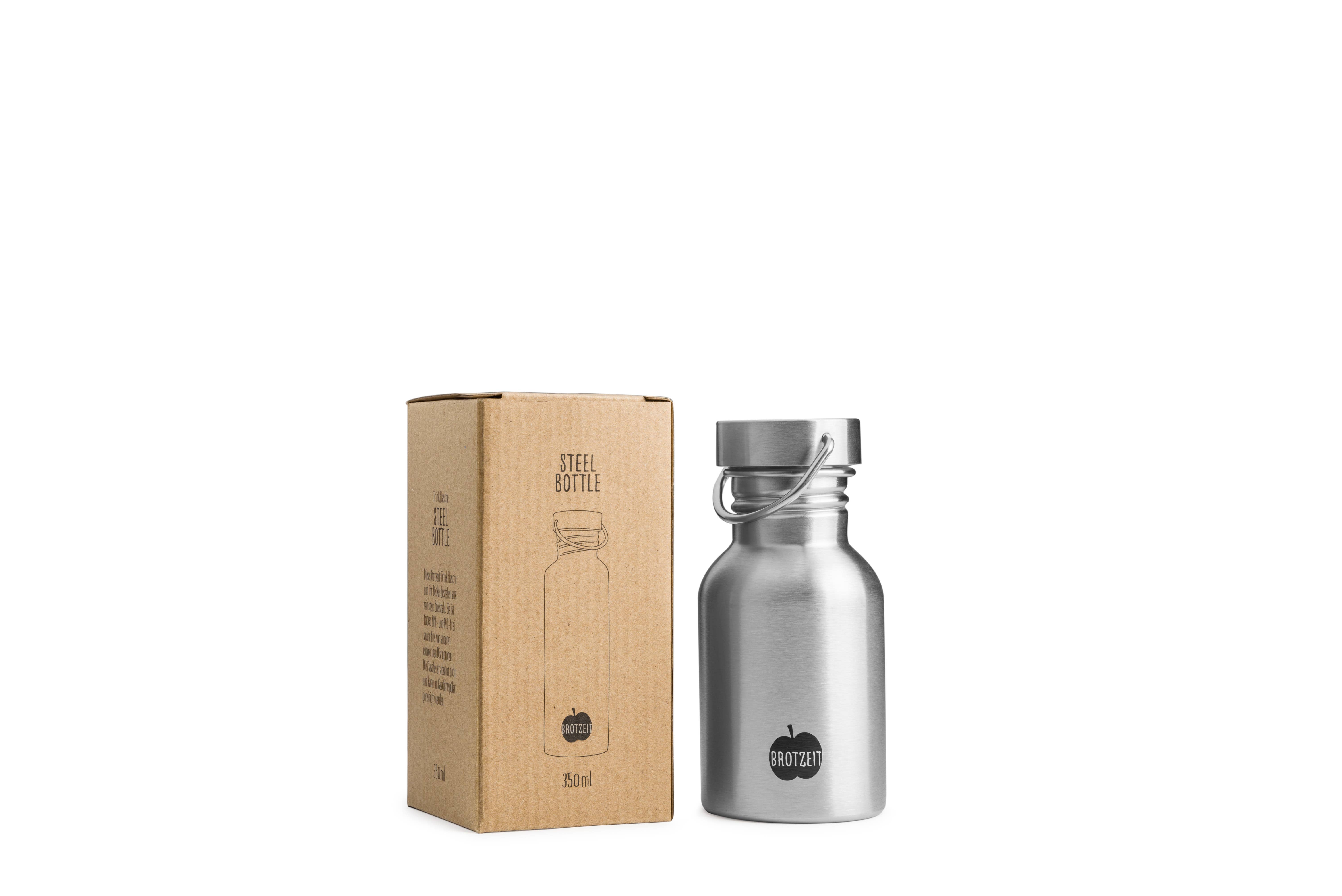 Brotzeit - Wholesale Water Bottle - Brotzeit drinking bottle made of stainless steel plastic-free BPA-free in 313