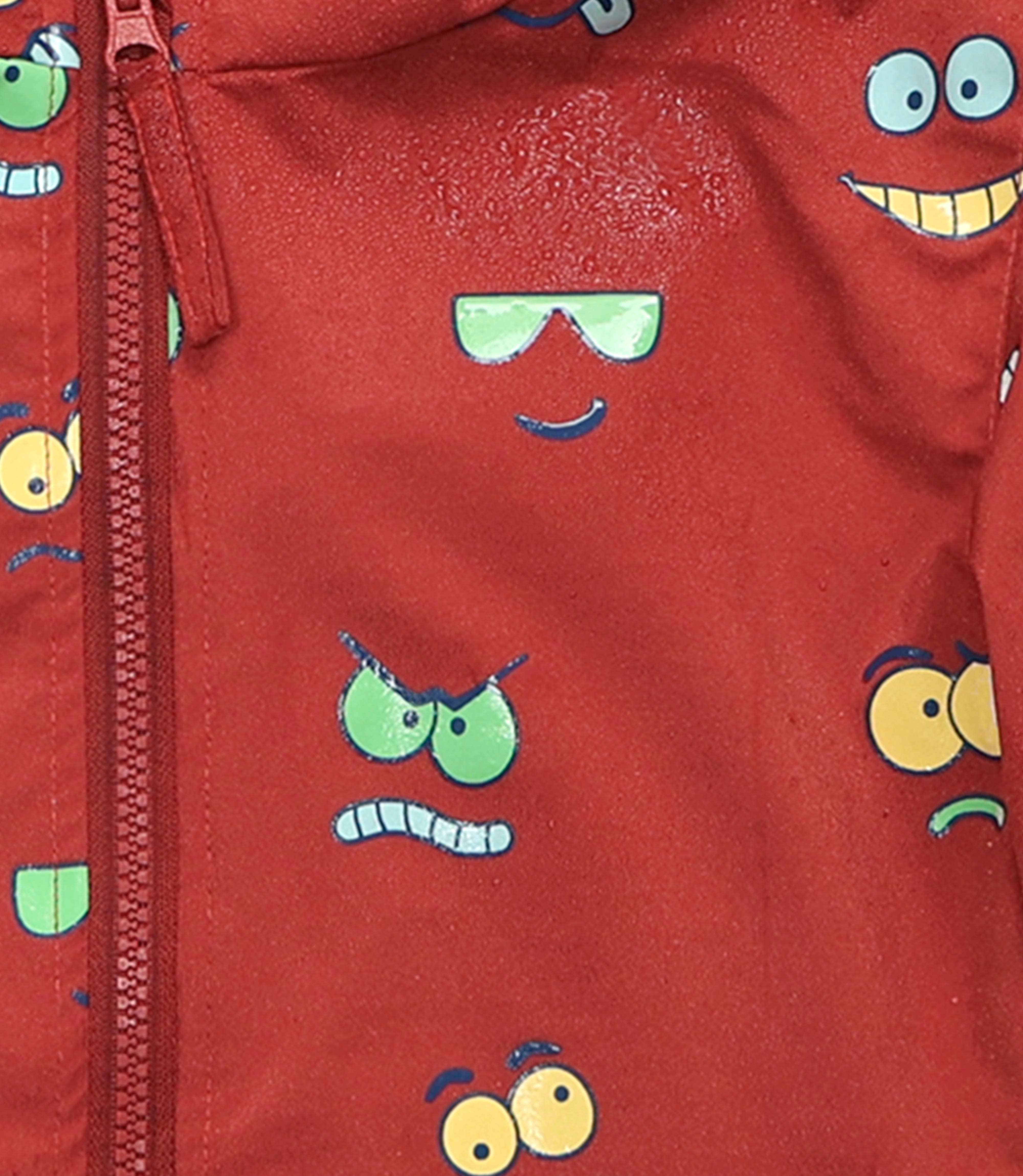 Holly and Beau – wholesale Raincoat – Kids – Red Eyes and Faces Color Changing Raincoat2