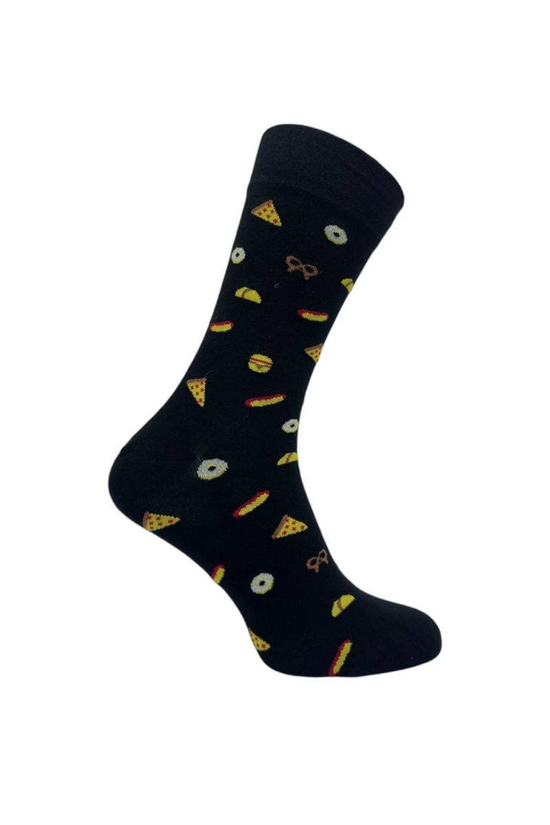 La Pèra - Wholesale Socks - Unisex - La Pèra Unisex Funny Hamburger Cool Socks - Food Design - Socks5