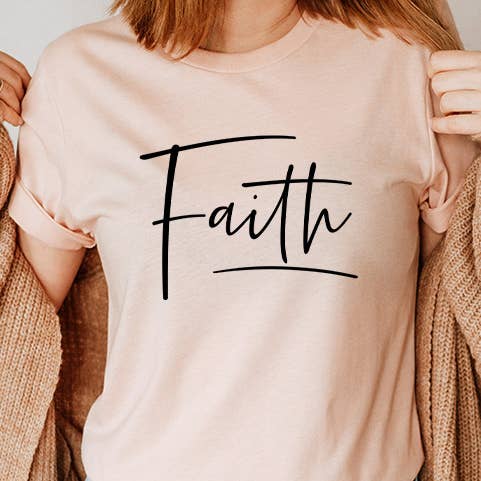 Faith Inspirational Christian Easter Uplifting Graphic Tee for wholesale by Select Apparel