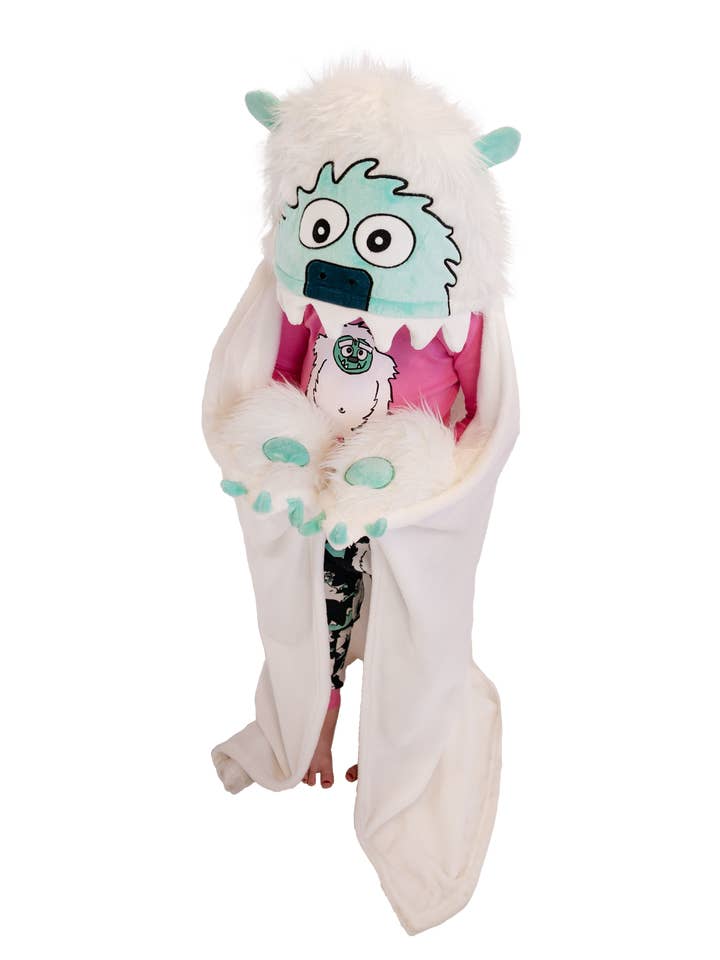 Yeti Critter Blanket for wholesale by Lazy One