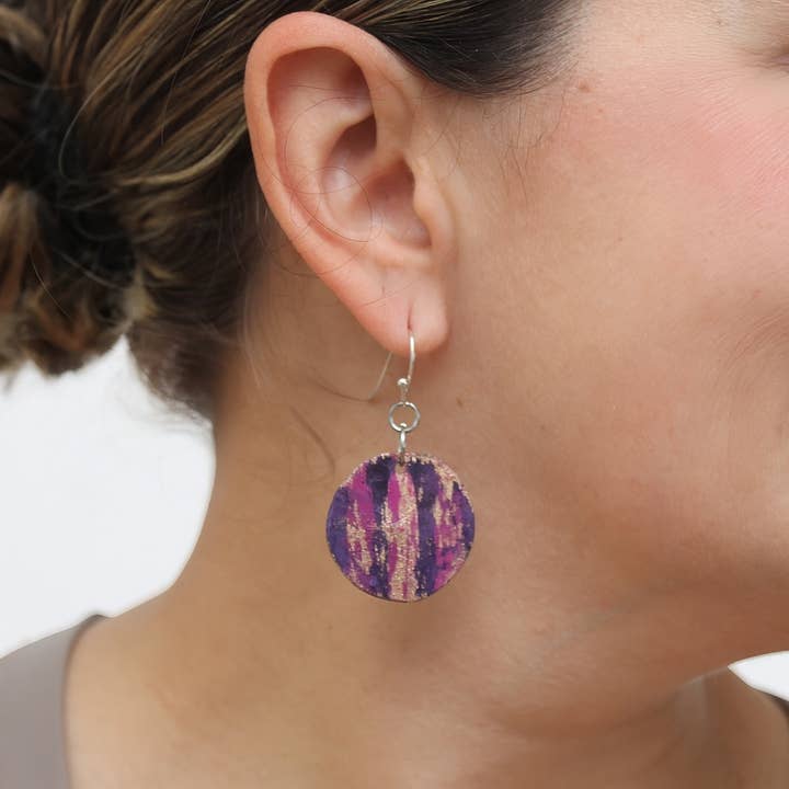 Sylca Designs - Wholesale Dangle Earrings - Purple Evening Maren Earrings1