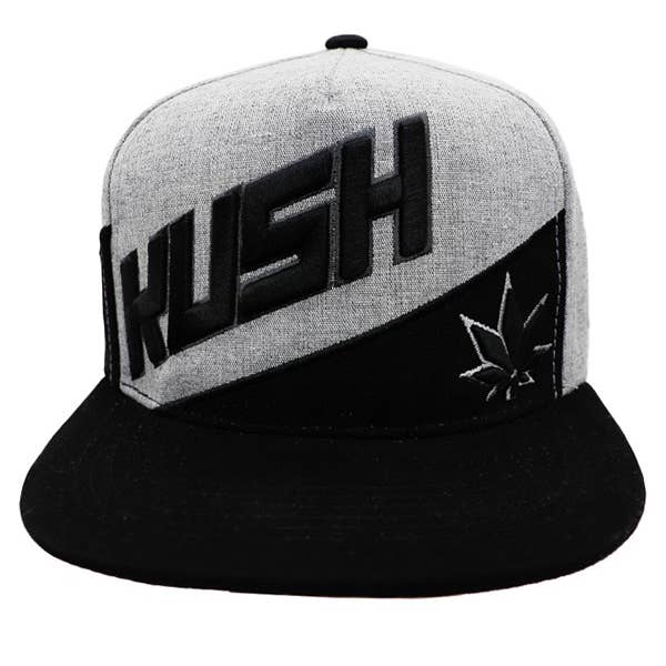 Cap Zone - Wholesale Flat Brim Cap - Men's - KUSH Logo Snap Back