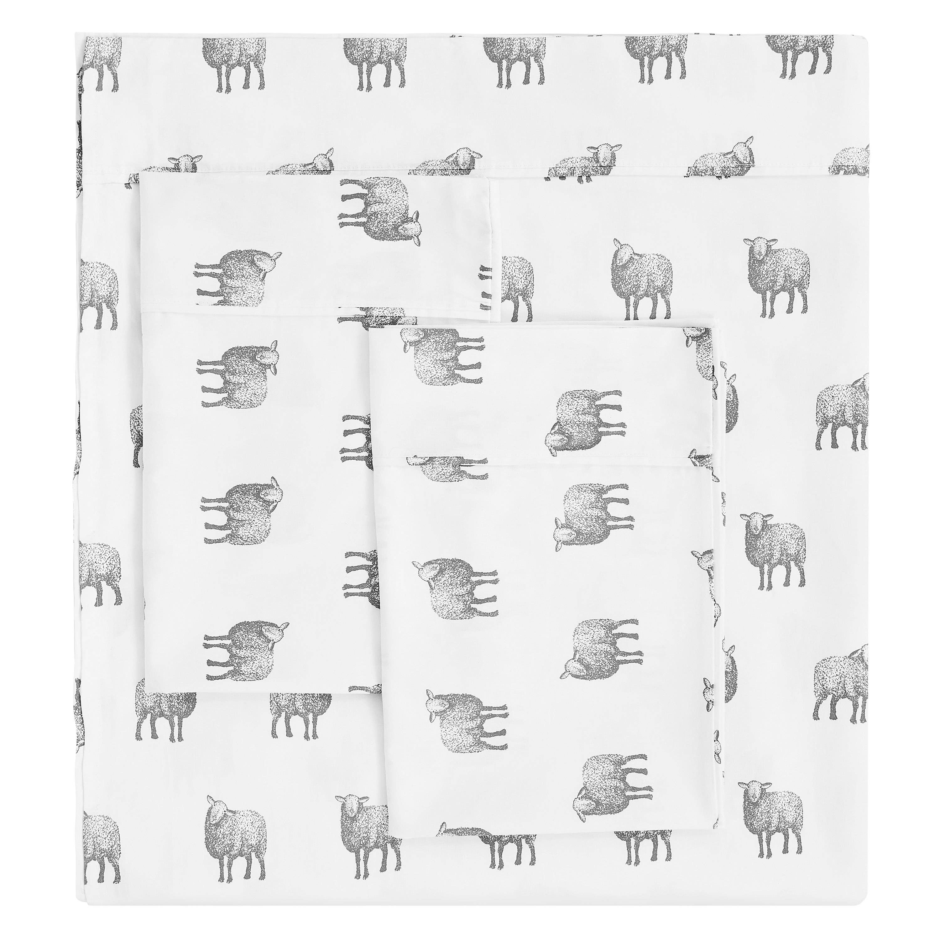 Mélange Home - Wholesale Sheet Set - Sheep Printed Cotton Sheet Set2