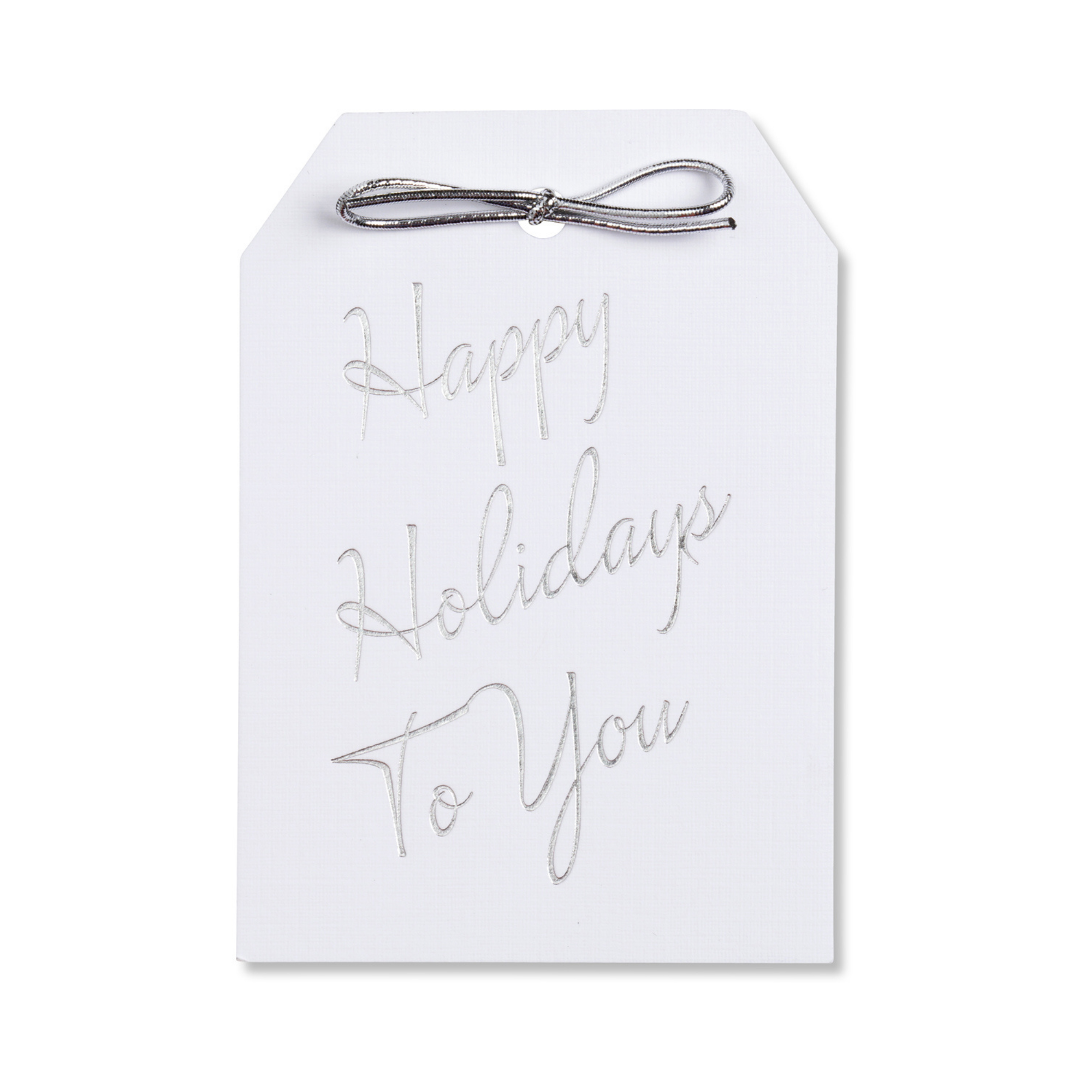 WowWordZ - Wholesale Gift Tag - Happy Holidays To You Silver Foil Gift Tags – Set of 101