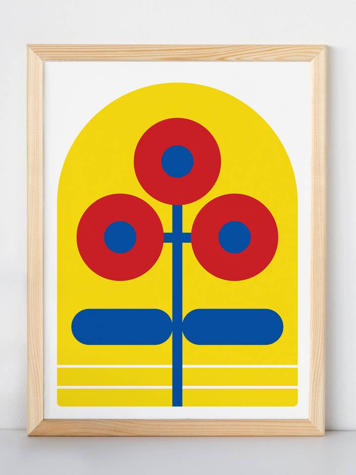 Imprimé fleurs primaires pour la vente par RARO