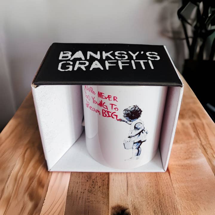 URBAN.ITY SRL - Wholesale Coffee Mug - Banksy Ceramic Mug 325ml - Dream Big3