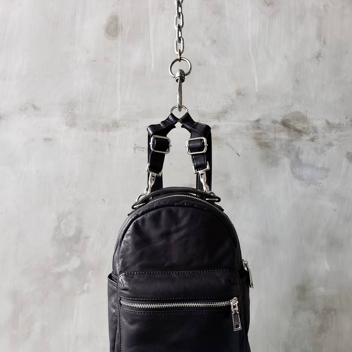 Leather Fetish Mini BackPack for wholesale by JUNGLE TRIBE