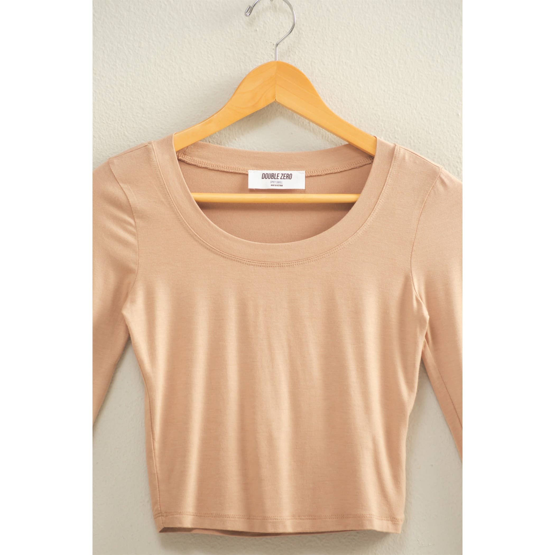 HYFVE - Wholesale Shirt - Women's - Cropped Scoop Neck Long Sleeve Top18