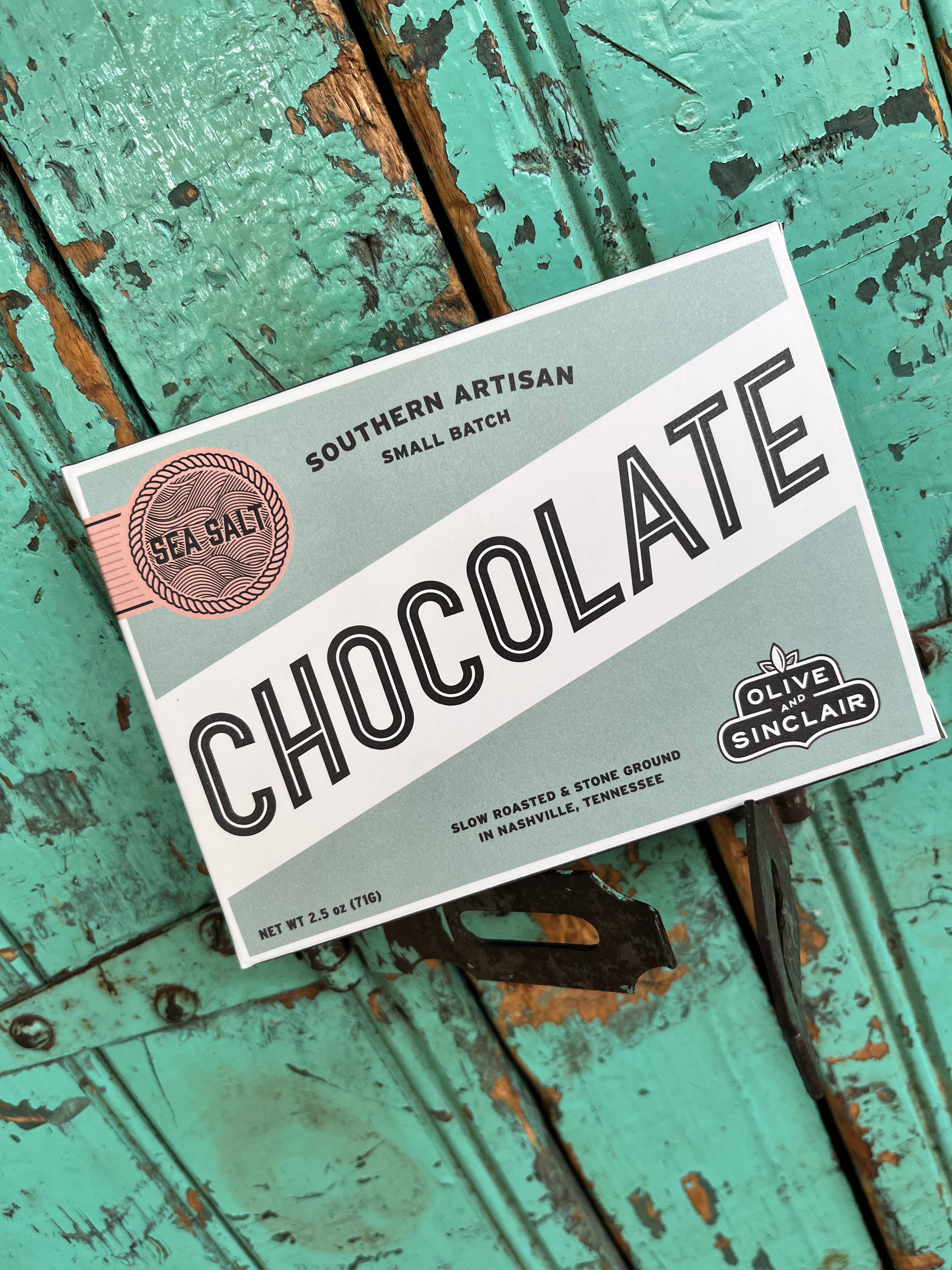Olive & Sinclair Chocolate - Wholesale Chocolate Bar - Dark Sea Salt Chocolate Bar1