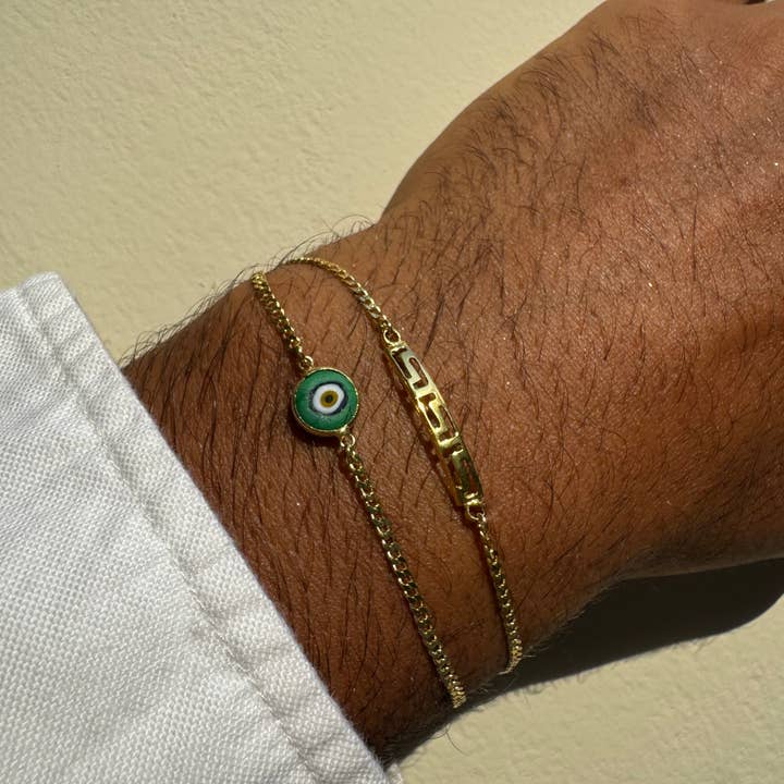 Christina Christi - Wholesale Sieraden - Heren - Herenarmbanden Goud, Boze Oog Armband Goud, Bescherming
