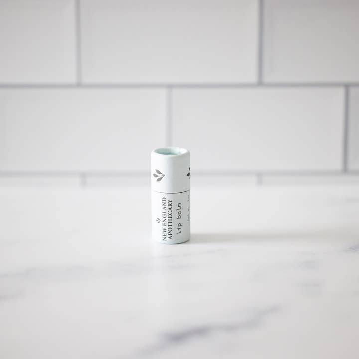 Vanilla-mint lip balm for wholesale by New England Apothecary