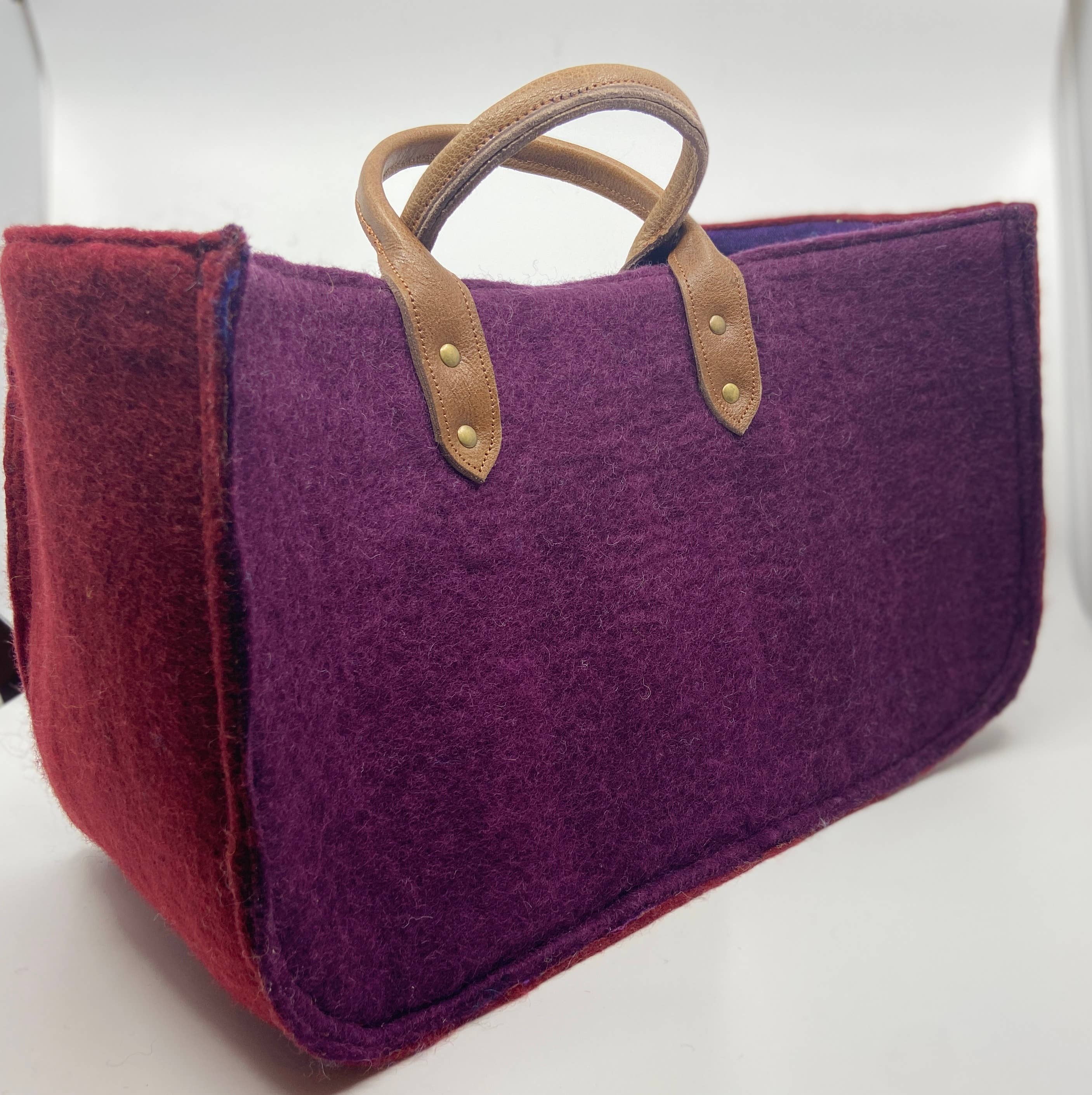 Fibres of Life - Wool & Felt - Wholesale Tote Bag - Women's - The Grab-&-Go Carry All | Felt Wool Tote Bag | Soft Yarn Bag42