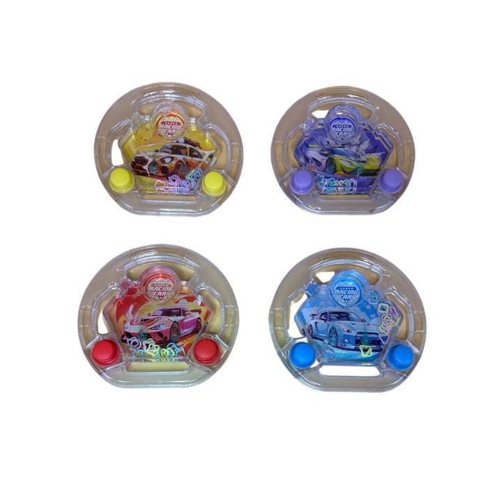 K & S WHOLESALE INC - Vendita all'ingrosso Giocattolo classico - Bambini - A.S.K WaterPad, serie di giochi per auto da corsa, forma rotonda, 24 ct1