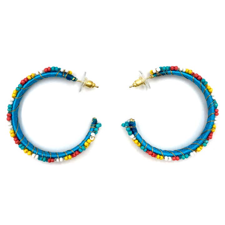 Lunar Deer – Brincos de argola por atacado – Brincos de Argola com Semente Flor1