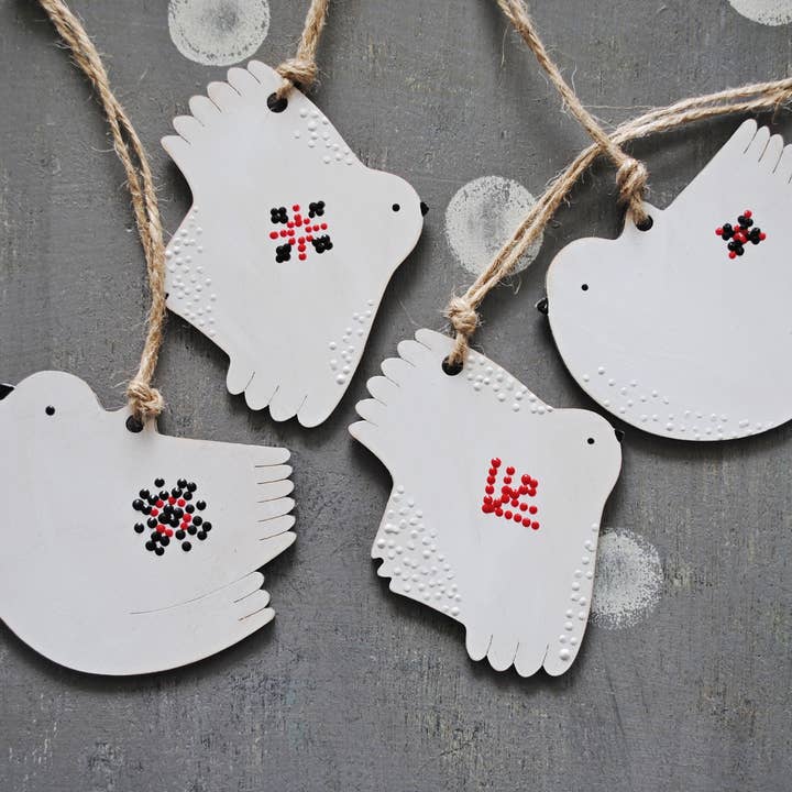 HandyHappy - Wholesale Ornament - Ukrainian Embroidery Bird Wooden Ornament Animal Totem3