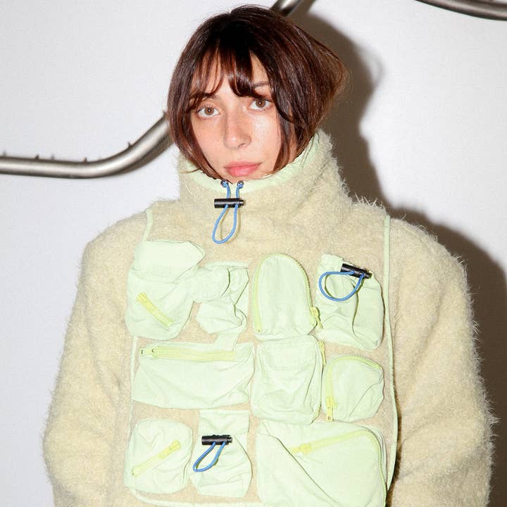 Utility Bib in Dried Eucalyptus and other Purchase Wholesale bungee cord. Free Returns & Net 60 Terms on Faire trending on Faire.