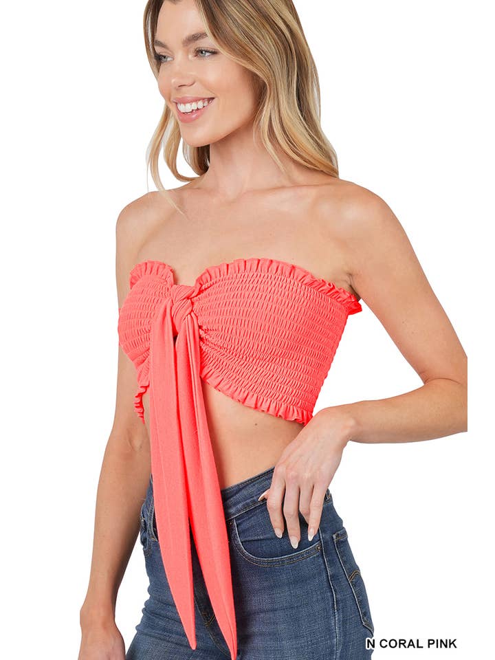 42POPS - Vendita all'ingrosso Camicetta - Donna - , Top a Fascia con Smock Multidirezionale