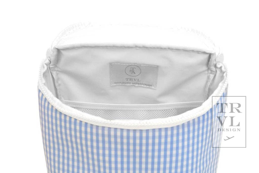 Take Away Lunch Bag - Insulated Gingham Pink for wholesale on Faire4