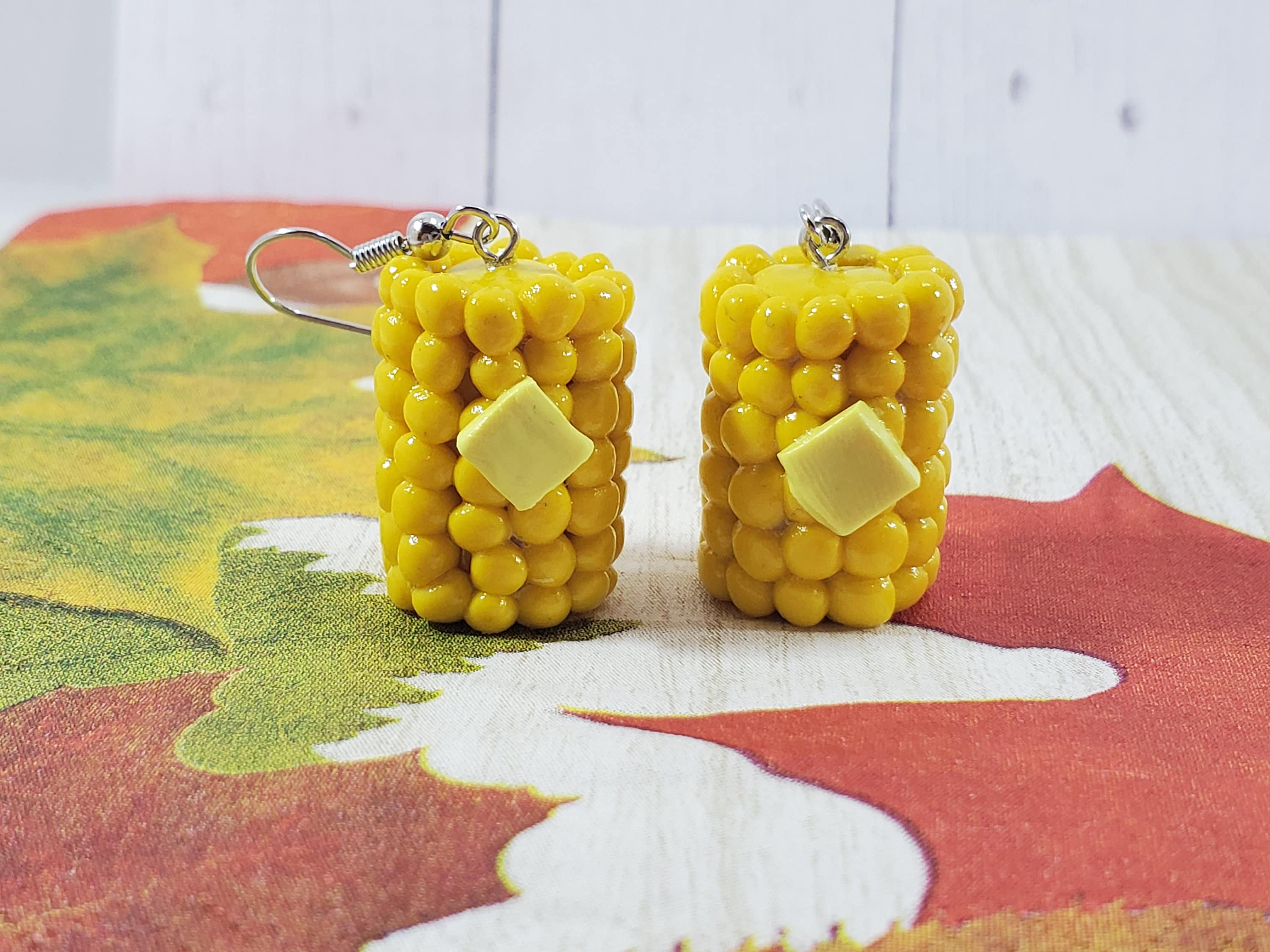 REMOVED BRAND - Wholesale Dangle Earrings - Corn On The Cob Earrings, Thanksgiving Earrings1