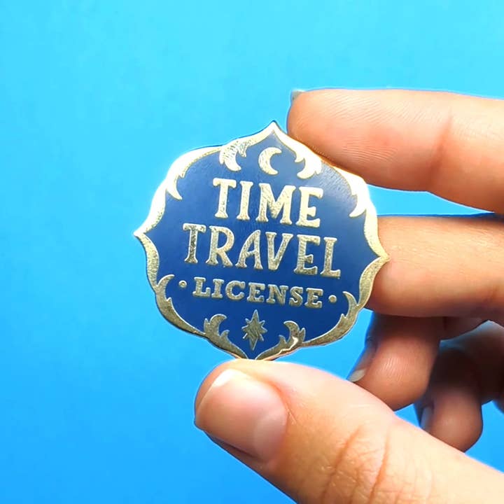 Rainbow Space Unicorn - Wholesale Lapel Pin/Button - Time Travel License Pin
