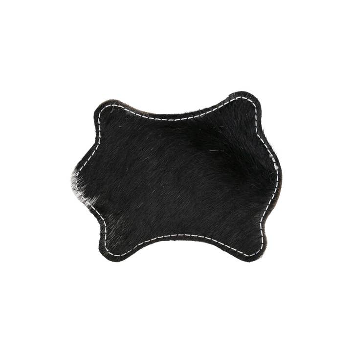Sottobicchiere a forma di mucca, nero/bianco, 11 x 10 cm per la vendita all'ingrosso da parte di Mars & More - Brand of B Living