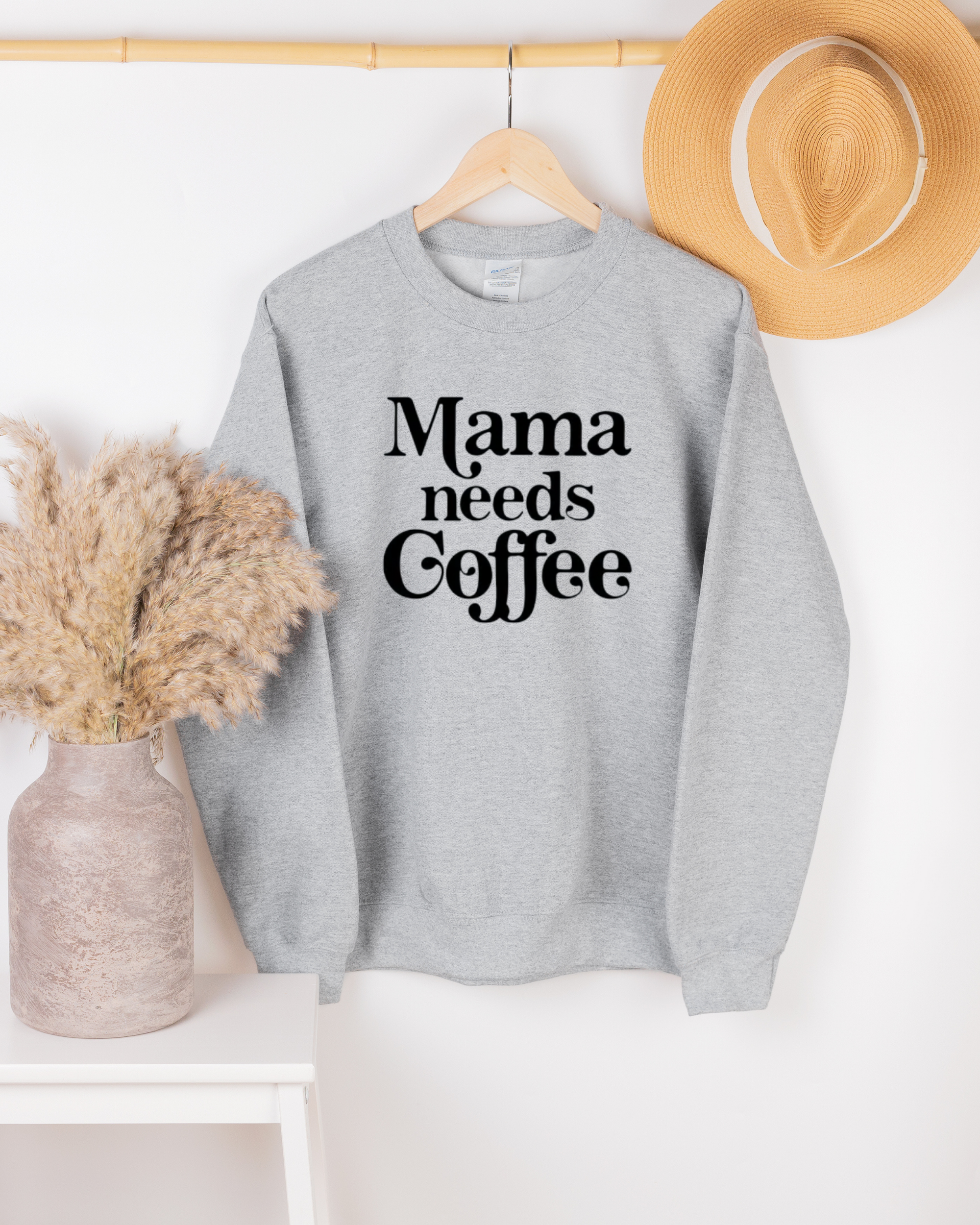 Desert Raine – wholesale Graphic sweatshirt – Women’s – Mama Needs Coffee - Crewneck Sweatshirt2