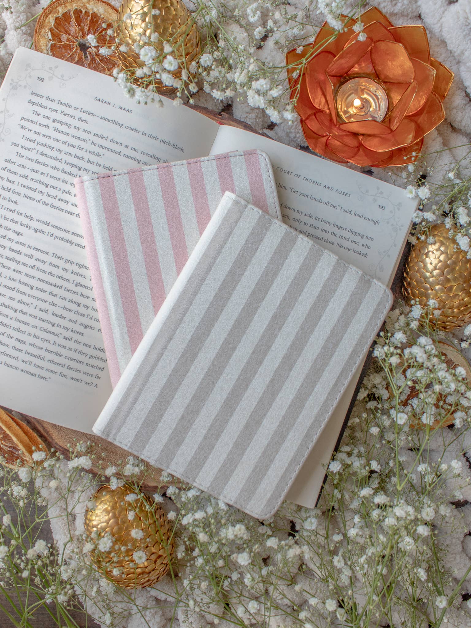 Meaggie Moos - Wholesale Book Cover - Kindle Case | Pink Stripes5