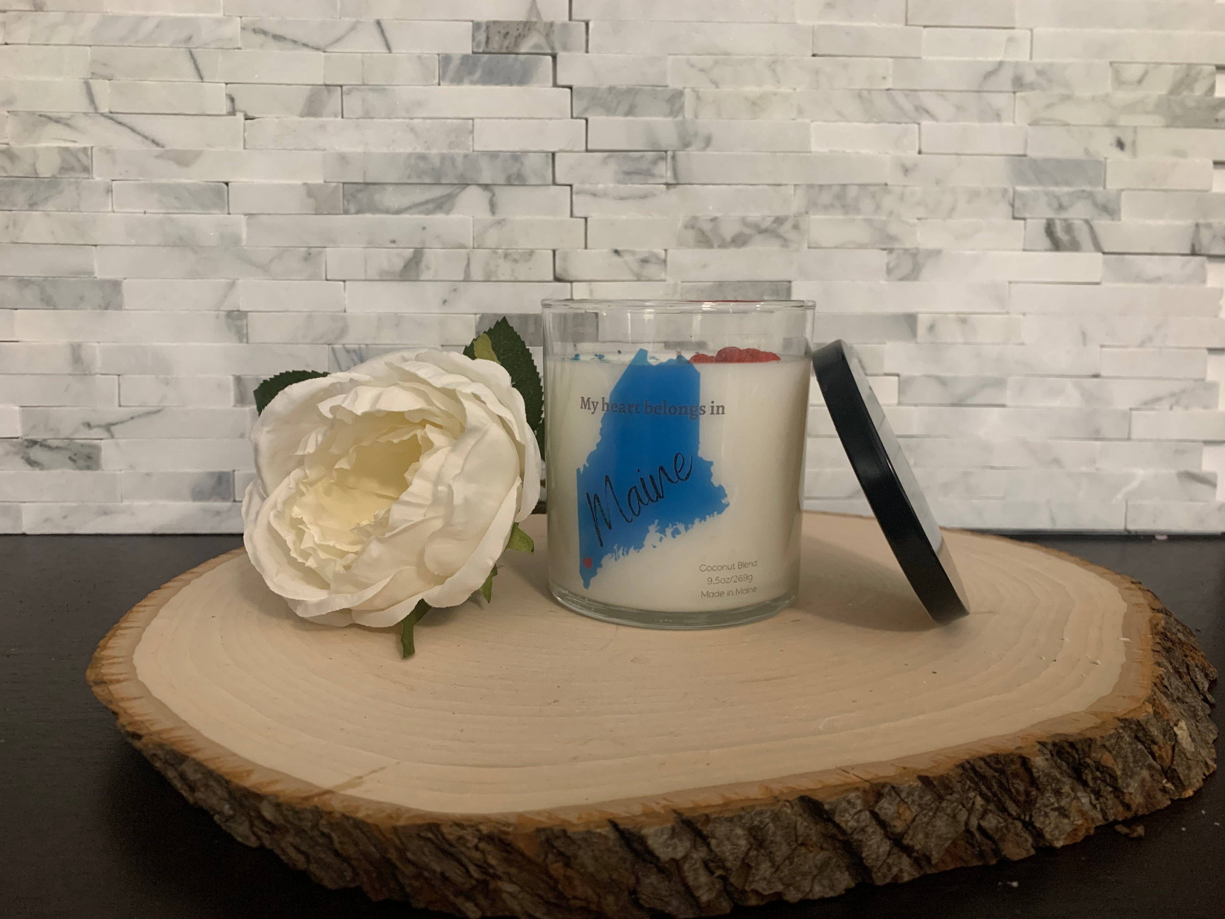 Downeast Candle Company – wholesale Burkljus – Maine Handgjuten Kokosnöt-Sojavaxburksljus1