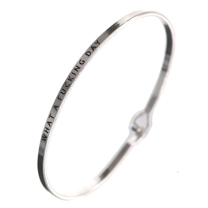 FR6751 SIKKE EN FORBANDET DAG_3mm Indgraveret Besked Armbånd for engroshandel hos 0011 PREMIERE