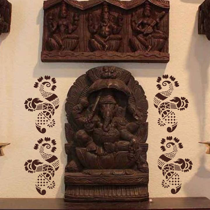 CrafTreat - Wholesale Stencil/craft die - CrafTreat Henna Stencil 6x6 Inches1