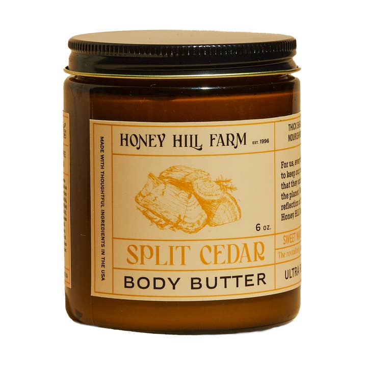 Honey Hill Farm - Wholesale Body Balm/Butter - Body Butter - Split Cedar 6 Oz0