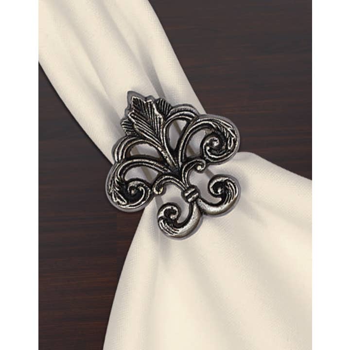Design Imports - Wholesale Napkin Ring - Fleur De Lis Napkin Ring