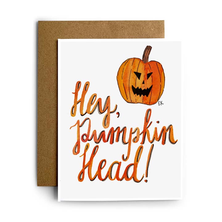 Kürbiskopfkarte für den Großhandel von Eileen Graphics