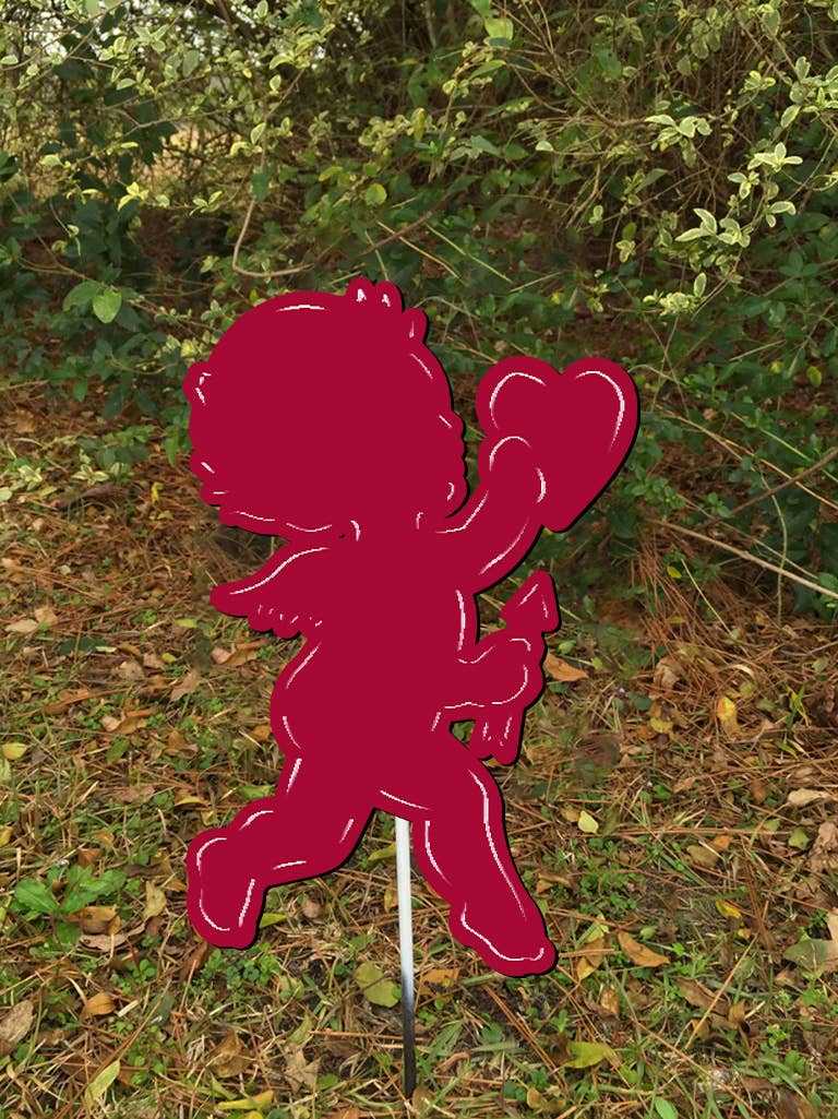 Steel Southern Designs - Wholesale Garden/Lawn Stake - 10" Cupid Arrow Yard Stake1