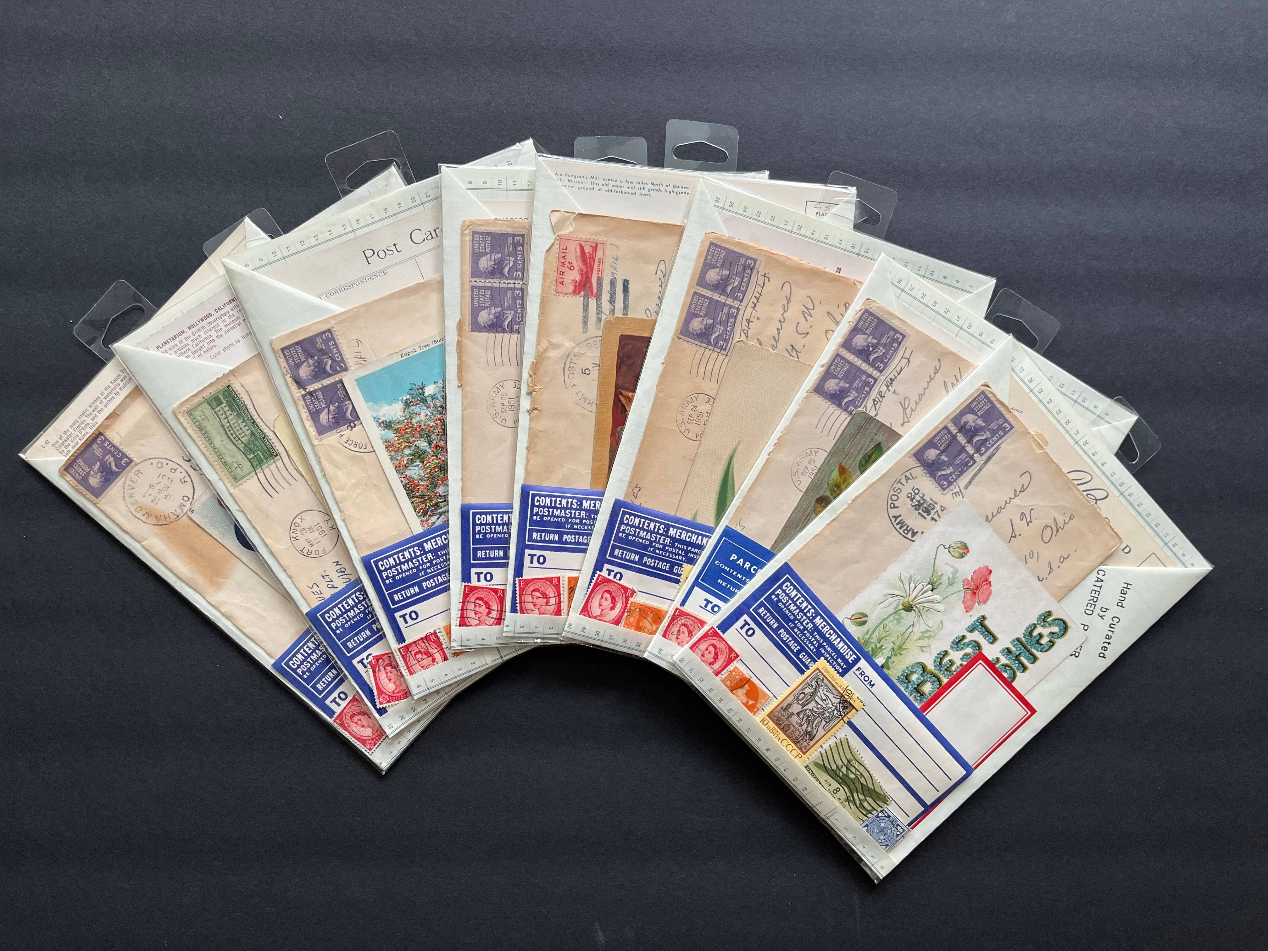 Catered Paper - Vendita all'ingrosso Attrezzature per lavoretti e fai da te - Kit postale vintage - 10 pezzi2