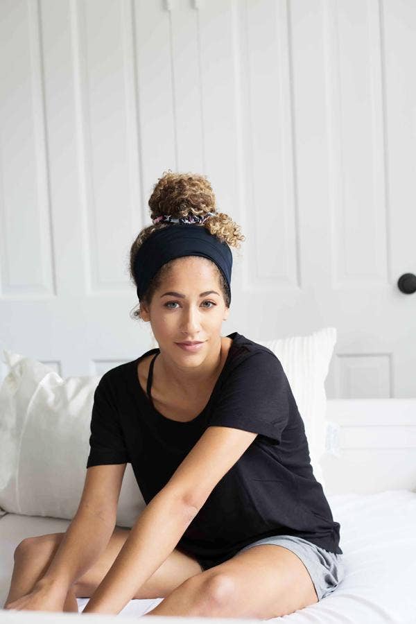 Jersey Knit Headband - Black for wholesale on Faire0