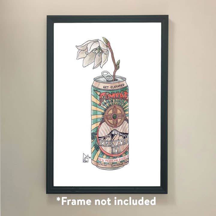 New Mexico Yucca Flower in La cumbre Elevated IPA Art Print for wholesale by Lee McGuire Art