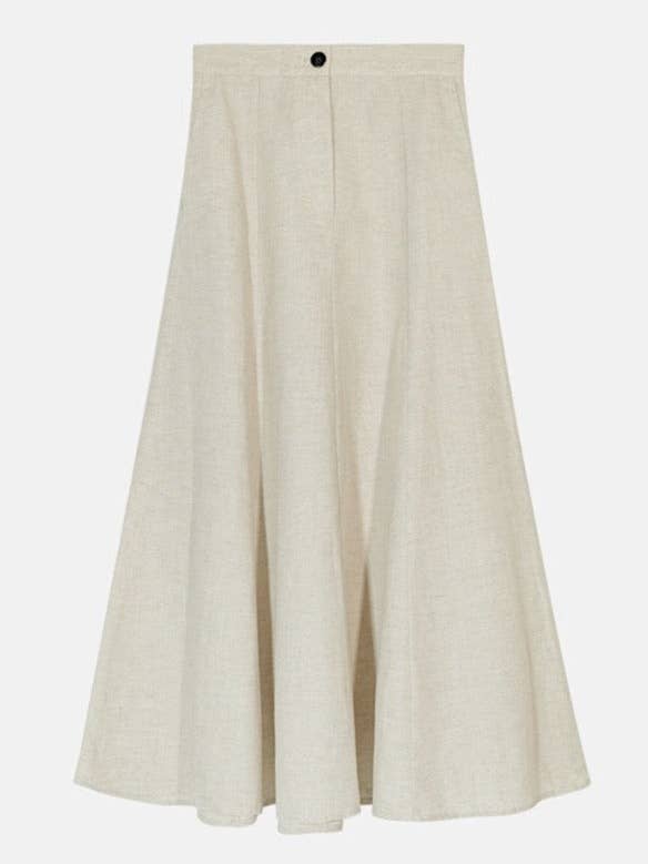 Linneblandning A-line maxikjol för wholesale av Juniper Theory