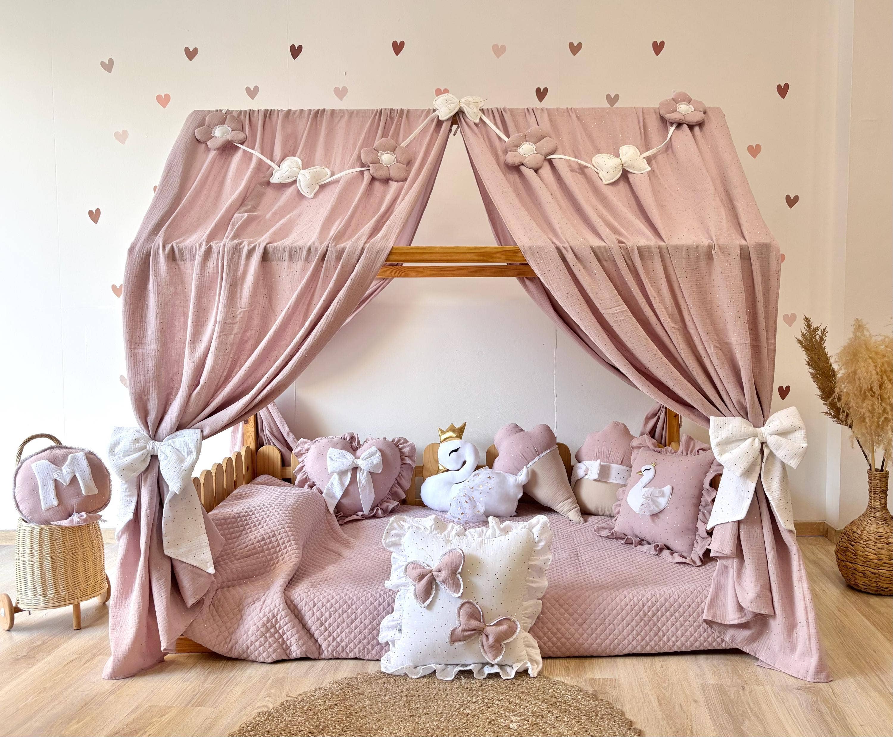 Velvet White - Wholesale Bed canopy – Child & baby - Muslin Canopy | Princess Bed Canopy