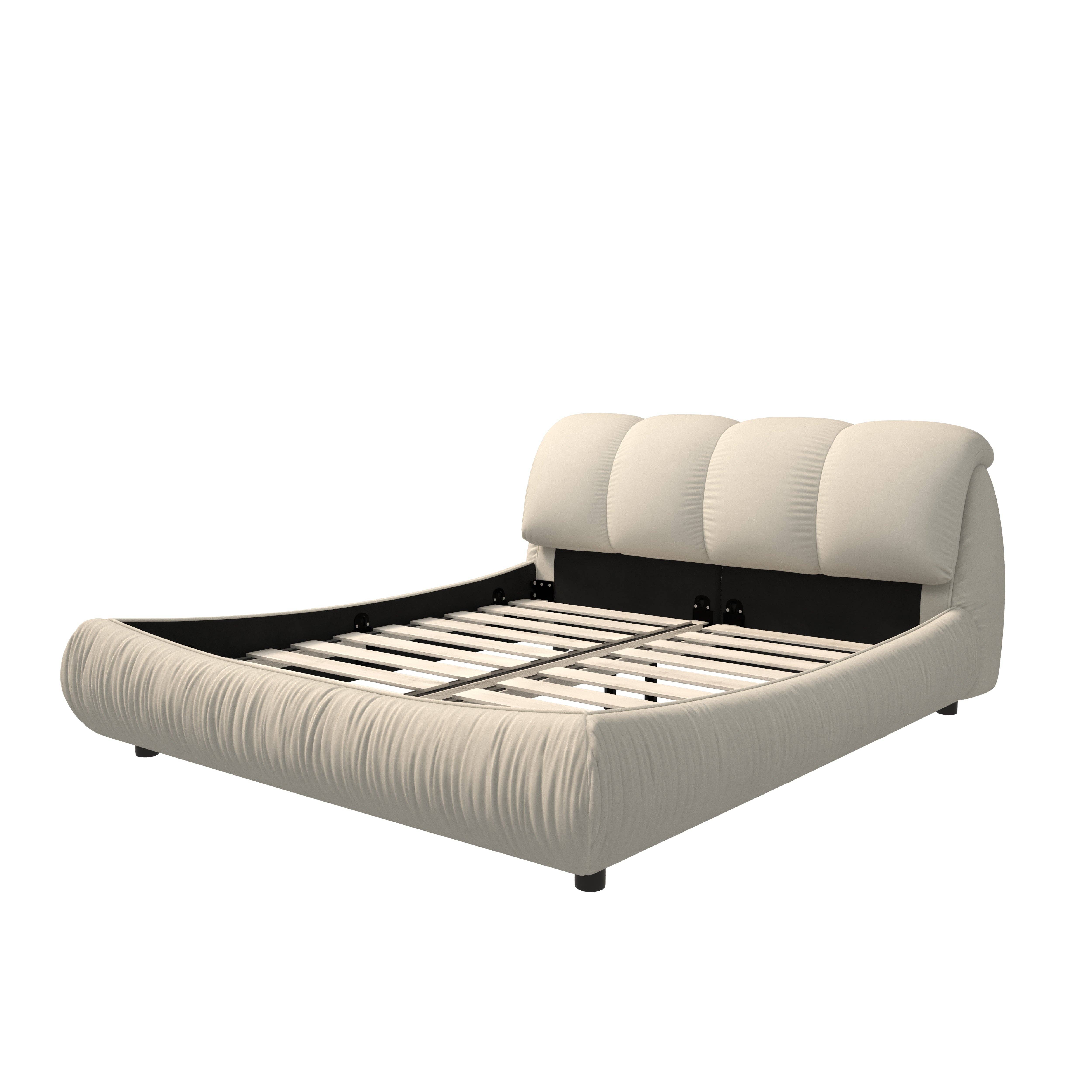 HOMYCASA DESIGN INC - Wholesale Bed - Trosa Luxury King Upholstered Platform Bed7