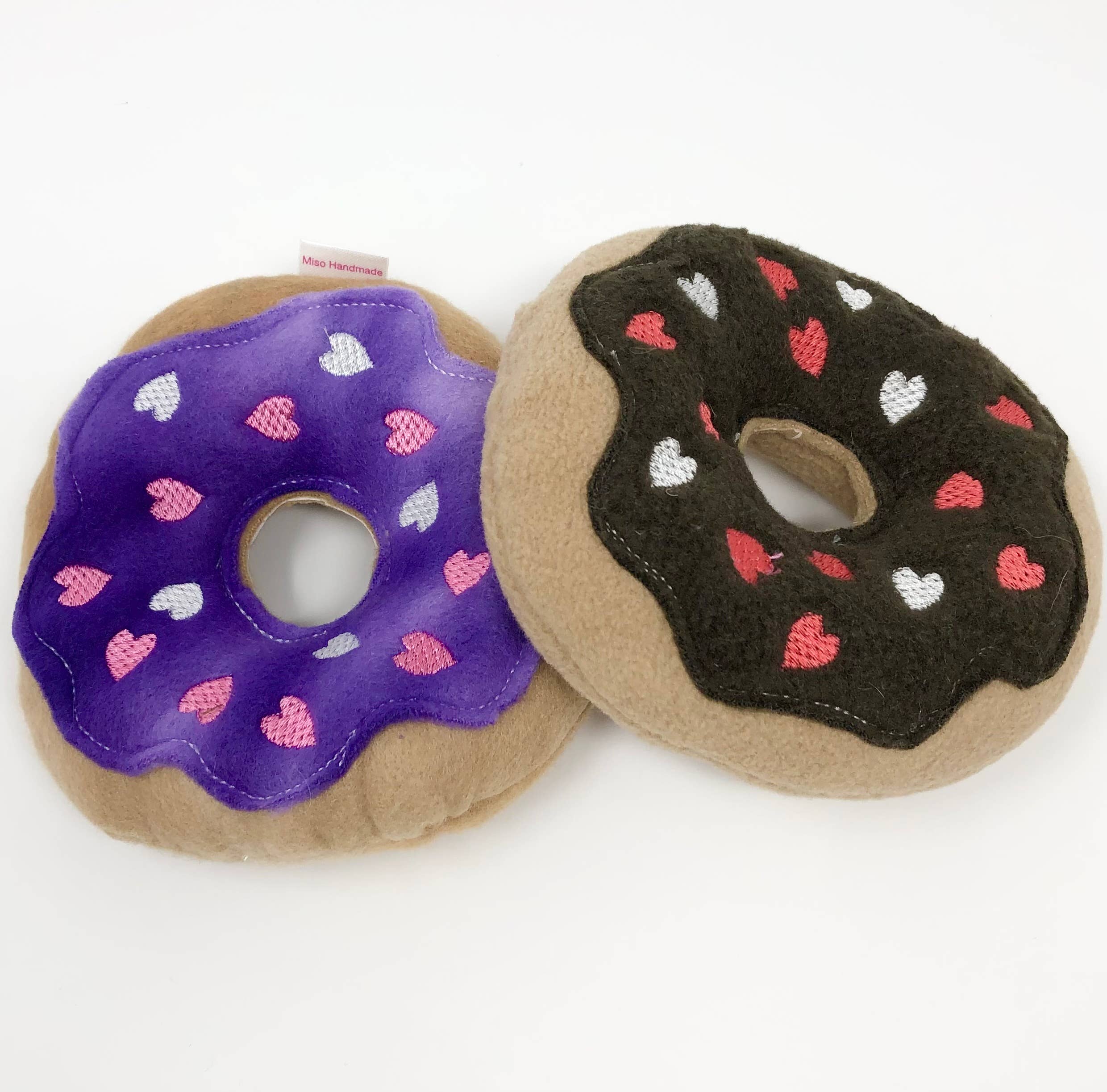 Miso Handmade - Wholesale Pet Squeaky Toy - Dog - Squeaky Dog Donuts6