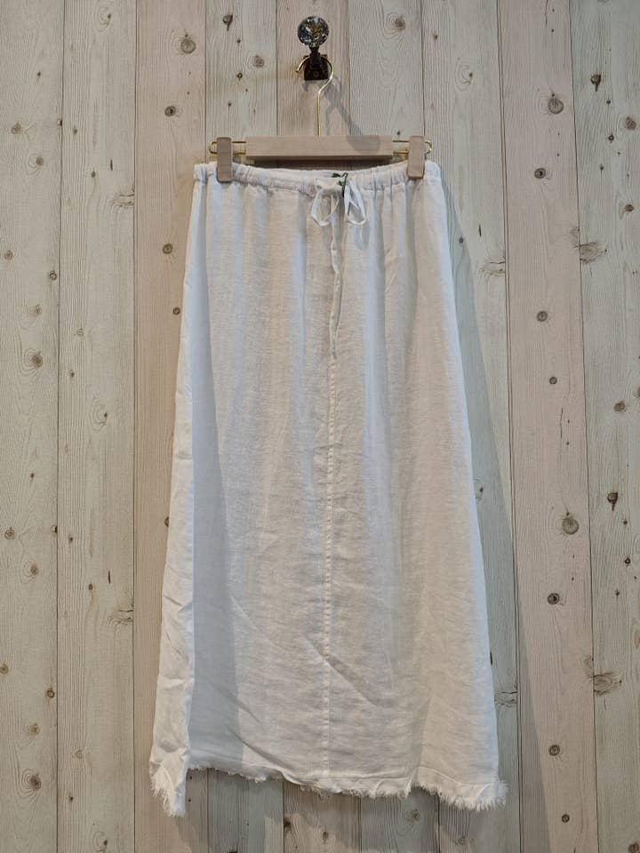 Linen & More - Wholesale Skirt - Women's - REF 1375 BASIC 100% LINEN SKIRT
