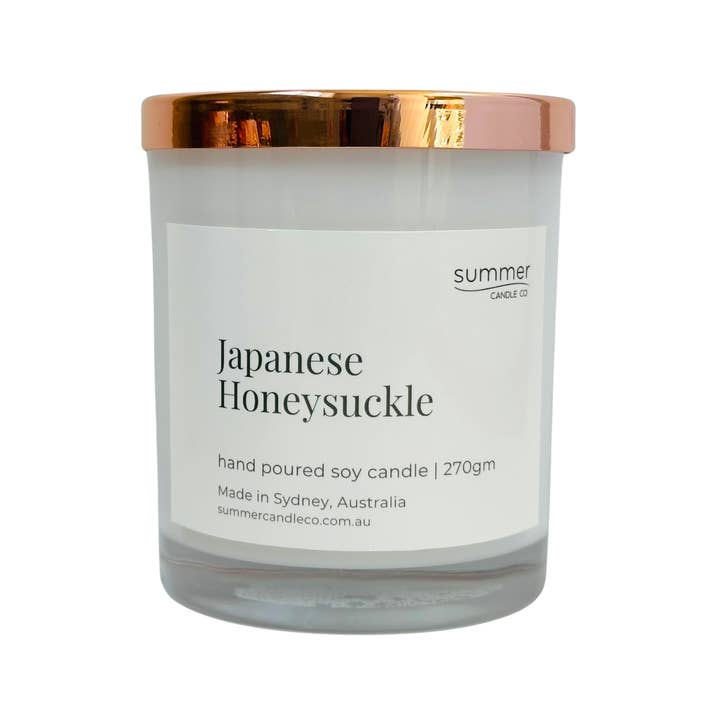 Japansk Honeysuckle Soy Wax Stearinlys for engroshandel hos Summer Candle Co